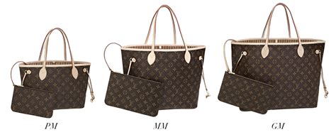 gm mm pm louis vuitton|louis vuitton neverfull size comparison.